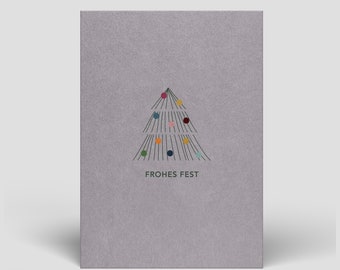 Weihnachtskarte inkl. Umschlag - Frohe Weihnachten - Nachhaltige Weihnachtskarten - Postkarten für Weihnachten