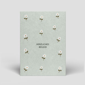 Carte de deuil avec enveloppe - Écrivez des cartes de deuil pour maman, papa, enfant, bébé, grand-mère, grand-père - Commandez une carte de deuil avec inscription