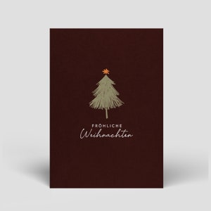 Biglietto di Natale con busta inclusa - Buon Natale - Biglietti di Natale sostenibili fatti a mano - Cartoline per Natale - Set