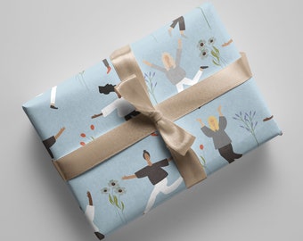 Inpakpapiervel voor verjaardagen, bruiloften, Kerstmis - 70 x 50 cm - Koop duurzame geschenkverpakkingen - biologisch, hoge kwaliteit, elegant - Vrouwelijk