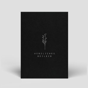 Trauerkarte inklusive Umschlag - Trauerkarten schreiben für die Mutter, Papa, Kind, Baby, Oma, Opa - Trauerkarte mit Spruch bestellen