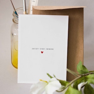 Cartão postal Love - Cartão de casamento - Cartão de aniversário de casamento - Cartão de aniversário - Presente de aniversário para ele ou presente de aniversário de casamento para homem Einzelne Postkarte