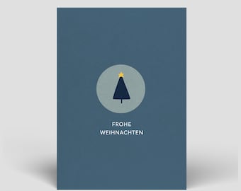 Weihnachtskarte inkl. Umschlag - Frohe Weihnachten - Nachhaltige Weihnachtskarten - Postkarten für Weihnachten