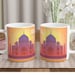 India Taj Mahal Vintage Illustration Travel Art Mug  11oz image 0