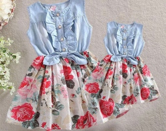 party wear dresses for mother and daughter