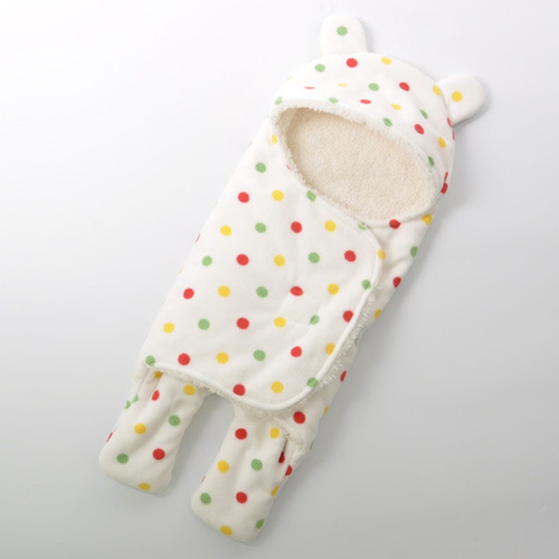 Baby Sleeping Wrap With Cute Pattern for Boy and Girl Newborn Baby Soft and Warm Sleeping Swaddle Hospital to Home Full Body Wrap
