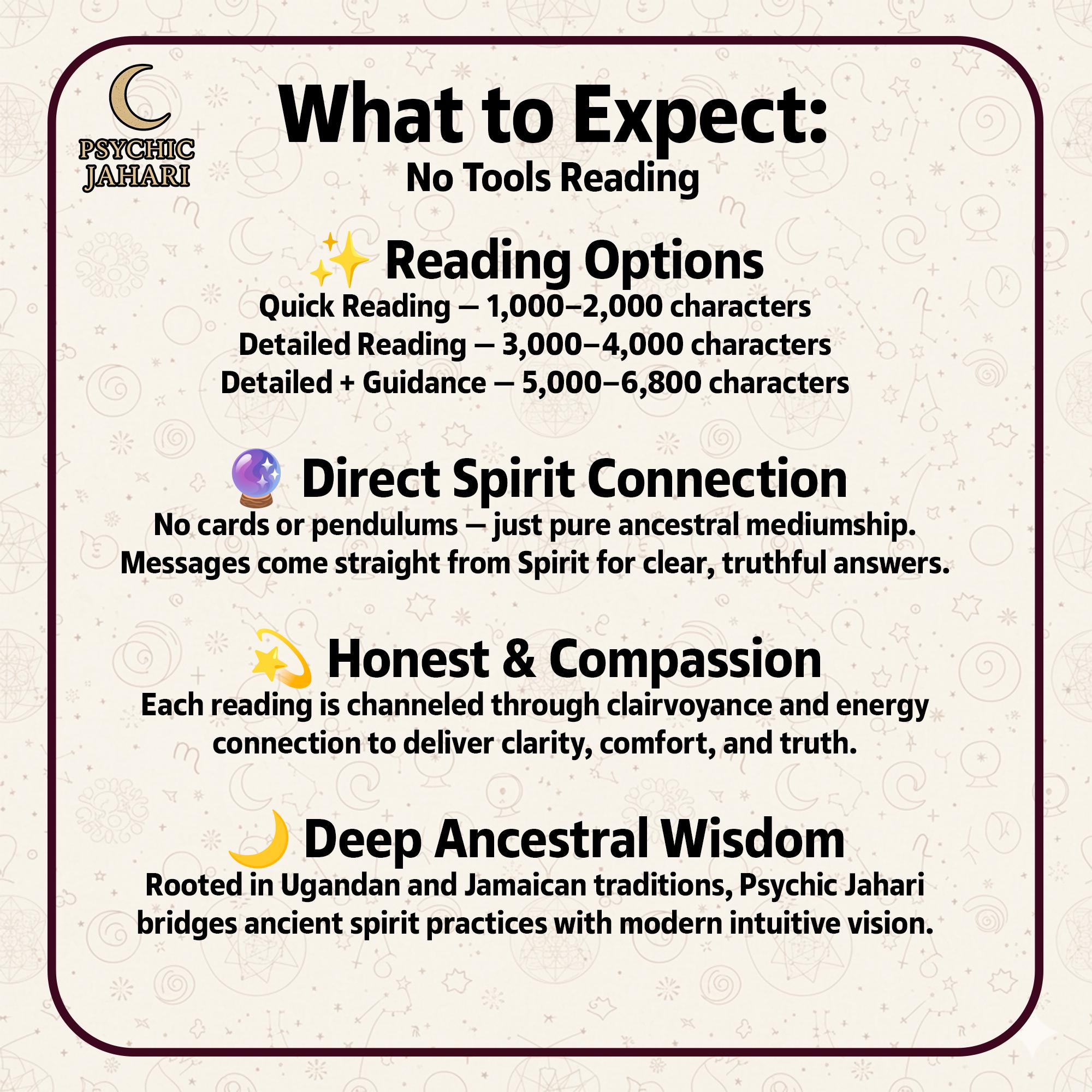 Same Hour | No Tools Reading | Accurate Psychic Insight | Direct Spirit ...