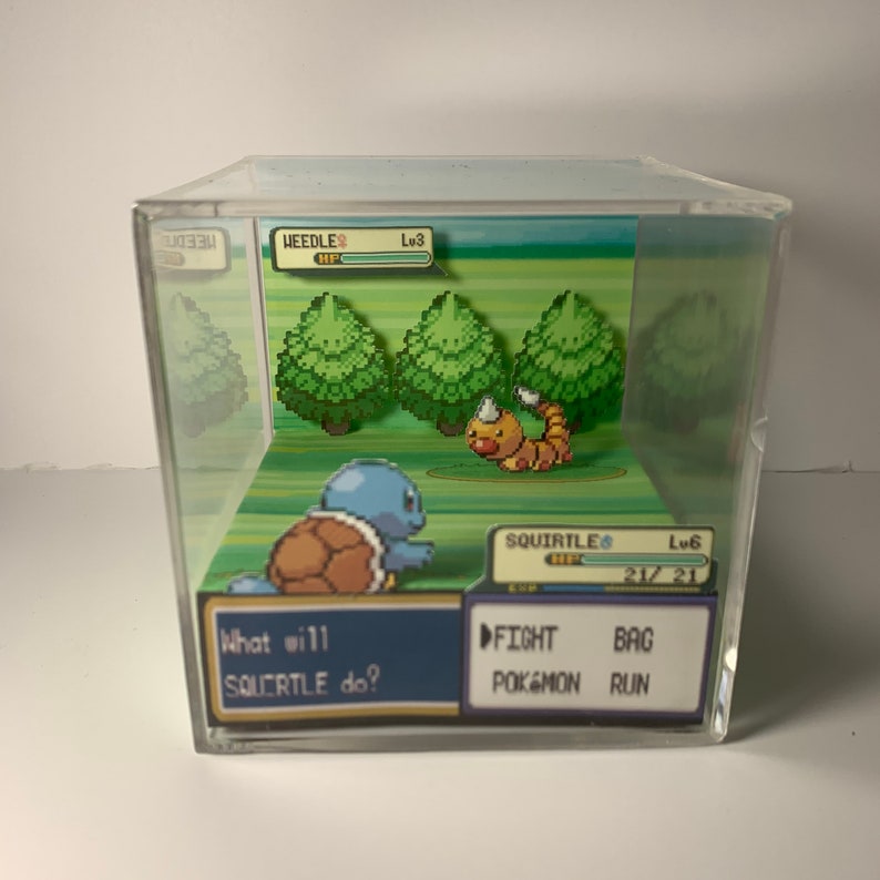 Pokemon Squirtle vs Weedle Cube