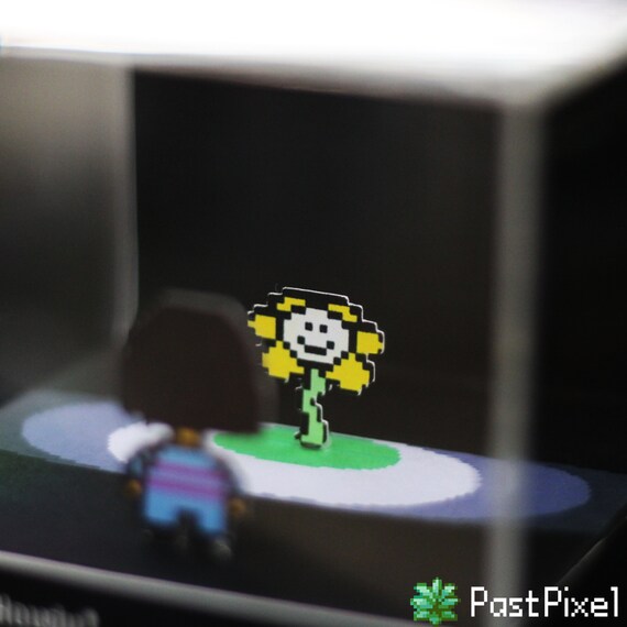 Undertale Flowey Cube Diorama Etsy