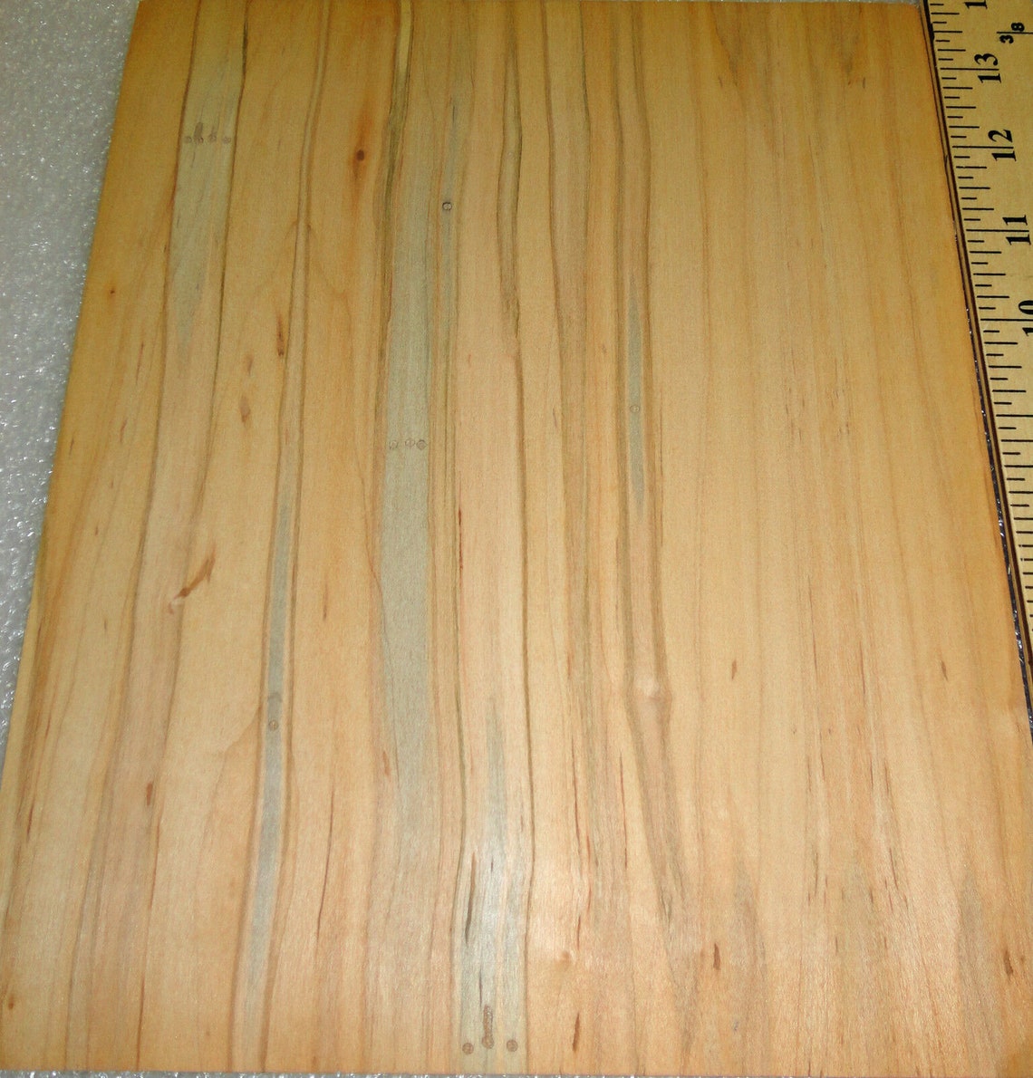 Wormy Natural Maple Wood Veneer 8 X 10 With Cloth Etsy