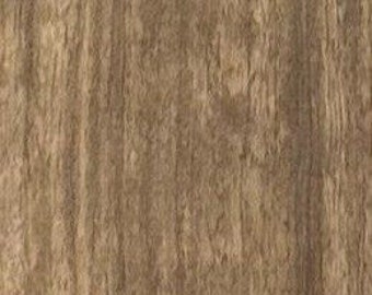 Bubinga Smoked Fumed Figured wood veneer 48" X 120" with wood backer 1/25" thick