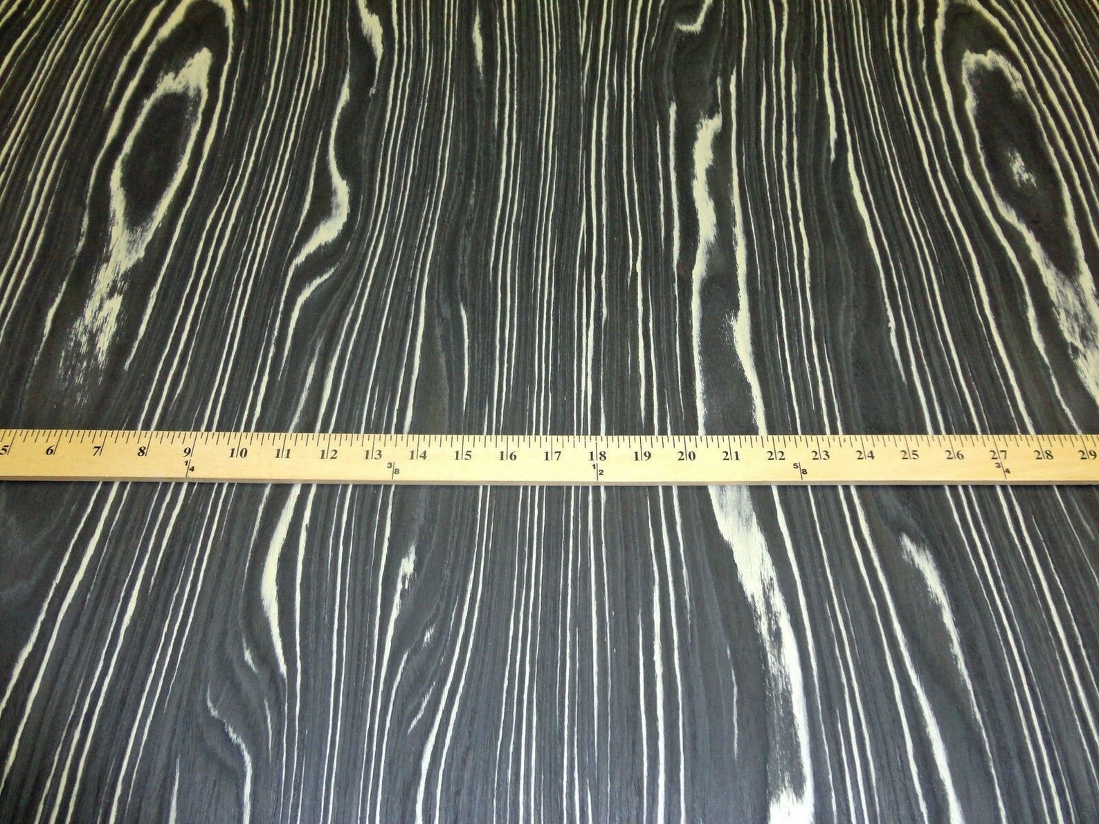 Ebony Black and White Zebra composite wood veneer 24 x Etsy