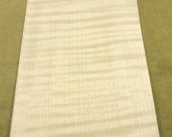 English Sycamore Figured wood veneer 4" x 14" raw no backing 1/42" thickness AA