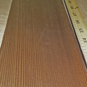 Fumed Larch wood veneer 5&quot; x 43&quot; raw no backing 1/42&quot; thickness &quot;A&quot; grade
