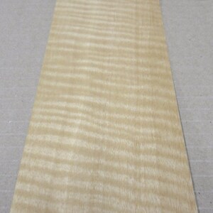 Anigre Figured wood veneer 3.75&quot; x 110&quot; no backing raw &quot;AA&quot; quality grade 1/42&quot;