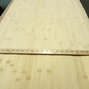 Bamboo Natural Blonde wide cane wood veneer 24&quot; x 48&quot; on thin fleece back VH