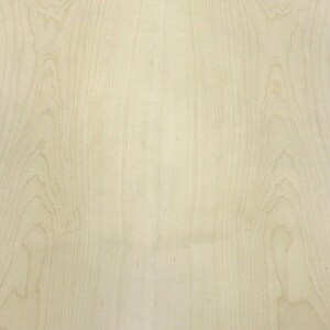 Maple wood veneer 24&quot;x 96&quot; with peel and stick PSA adhesive 1/40&quot; thickness A