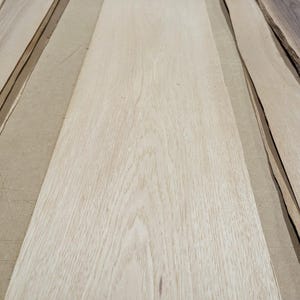 Furnierblatt aus Hickory- und Pekannussholz, 12" x 101", roh, ohne Trägermaterial, 1/24" Spezialstärke