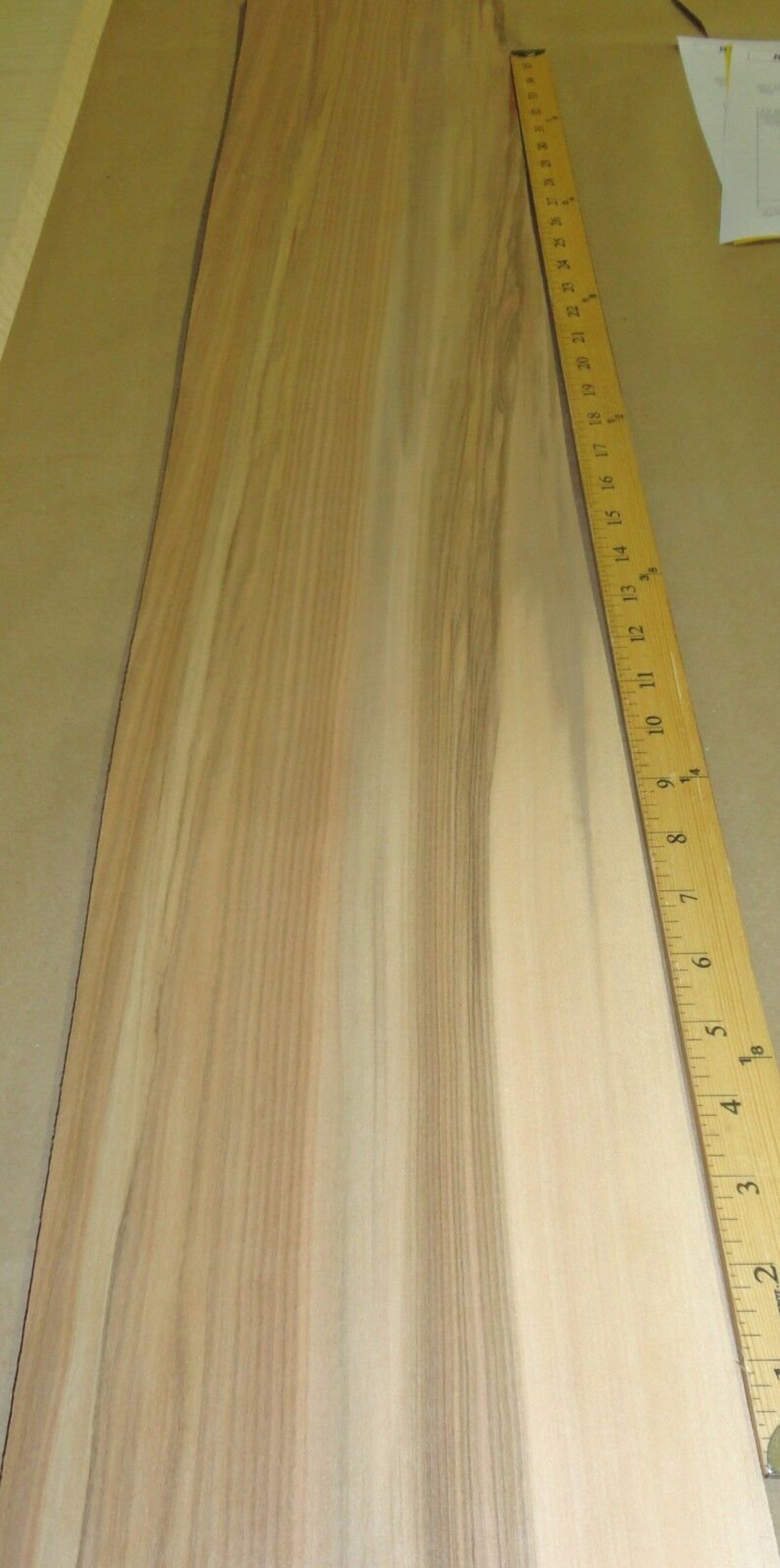 Red Gum Figured Wood Veneer 7 X 44 With No Backing Etsy