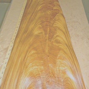 Cerejeira Crotch wood veneer 12&quot; x 32&quot; raw no backing 1/32&quot; thickness &quot;A&quot; grade