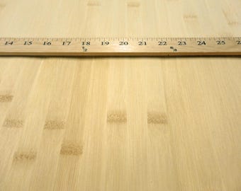 Bamboo Natural Blonde wide cane wood veneer 24" x 24" on thin fleece back VH