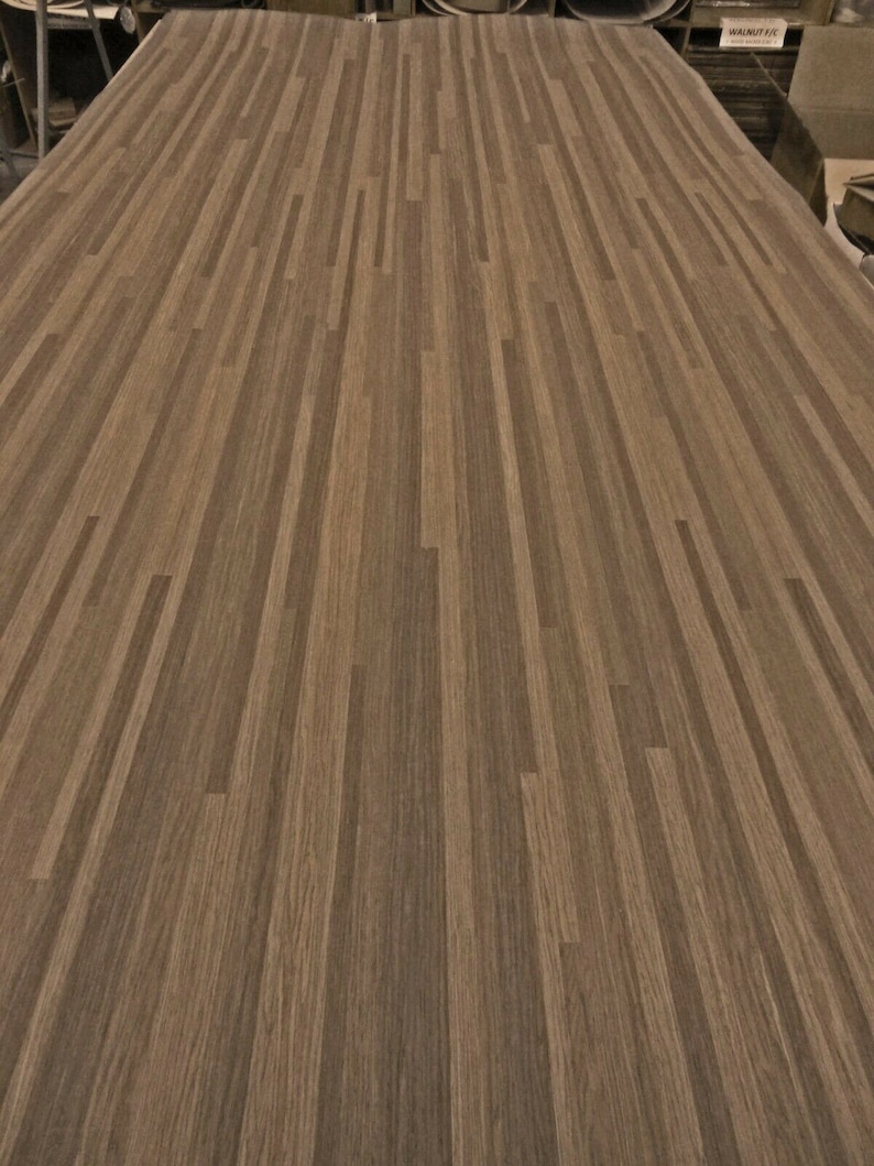 Bamboo Brown Medium Velo plank wood veneer sheet 24
