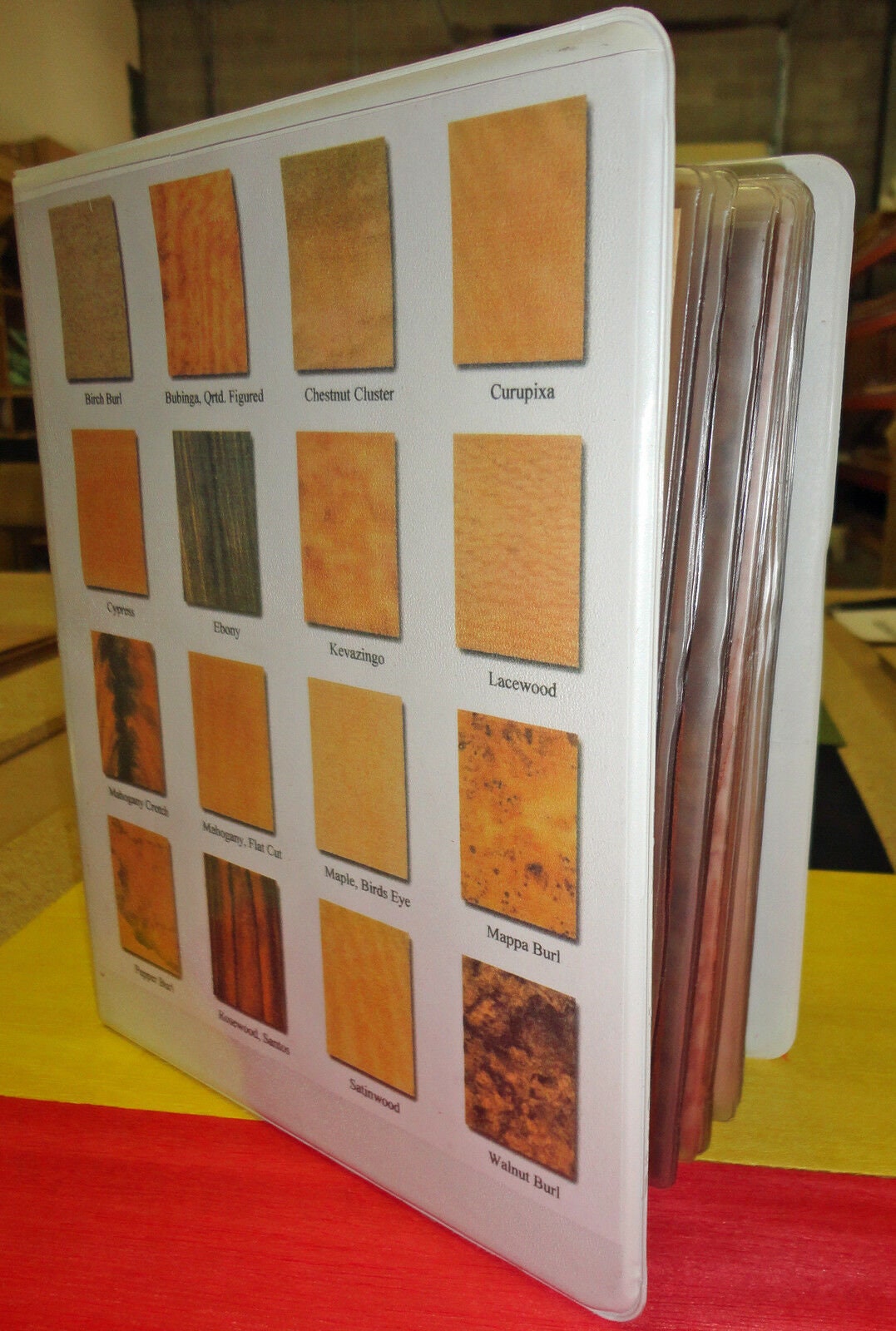 Wood Veneer Sample Book Kits 25 Species 4.5 X 8 in Etsy