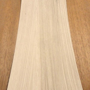 Hickory Rustic Planked Knotty Pecan wood veneer 5&quot; x 16&quot; on paper backer 1/32&quot;