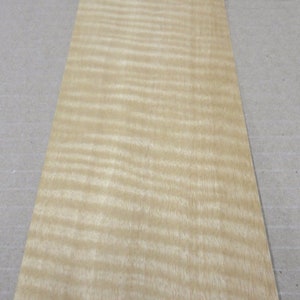 Anigre Figured wood veneer 3.75&quot; x 78&quot; no backing raw &quot;AA&quot; quality grade 1/42&quot;