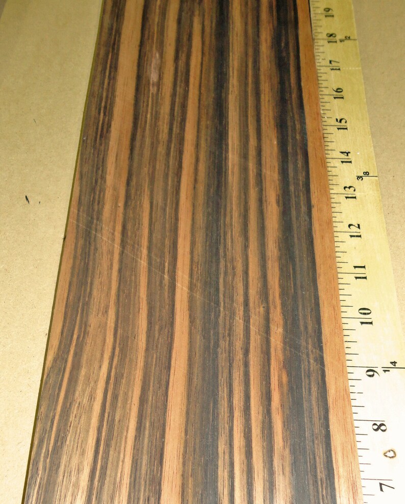 Macassar Ebony Wood Veneer 5 X 52 Raw No Backing Etsy