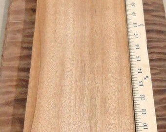 African Ribbon Mahogany Sapele wood veneer 5" x 122" raw no backing 1/42" 