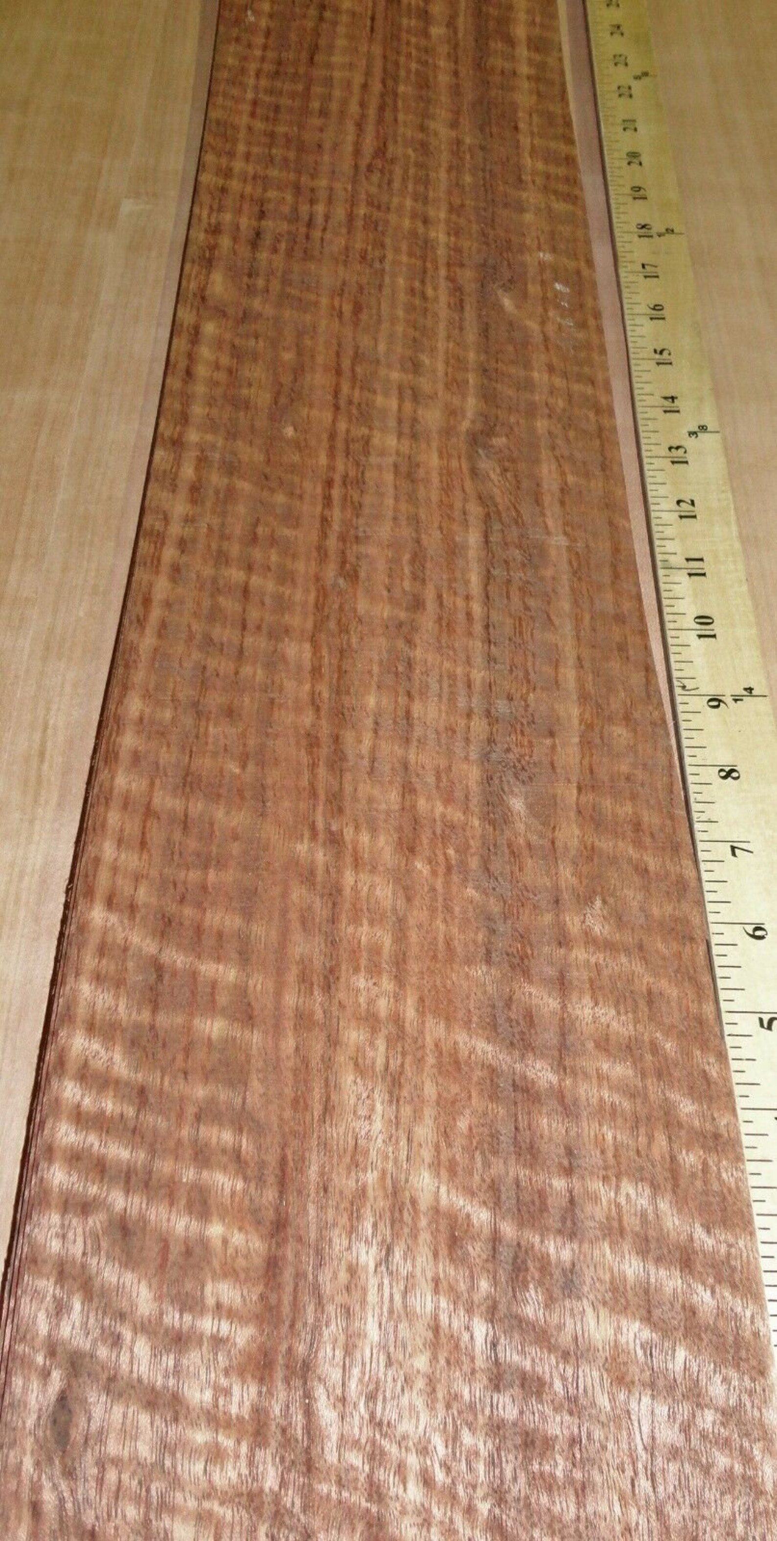 Etimoe Figured Wood Veneer 6 X 36 Raw No Backing Etsy