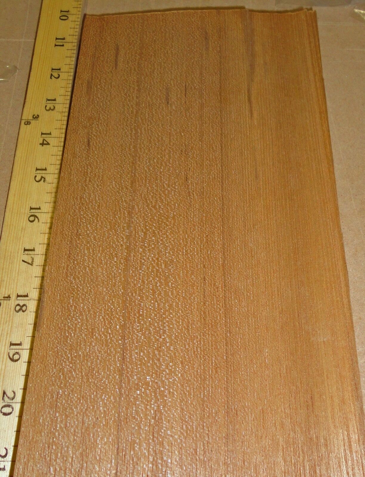Teak wood veneer 6 x 11 raw no backing 1/42 Etsy