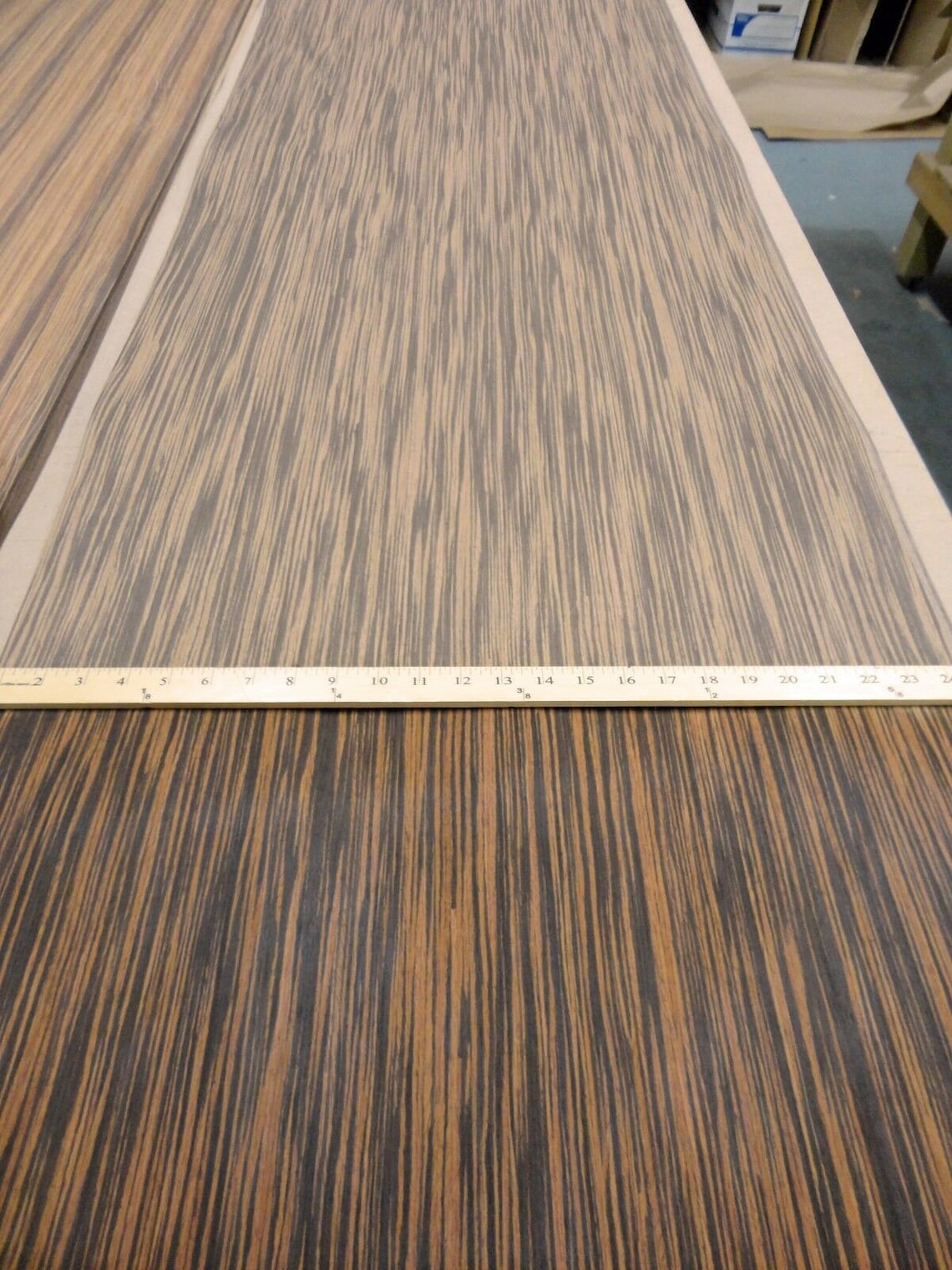 Ebony Macassar Composite Wood Veneer 24 X 96 With Etsy