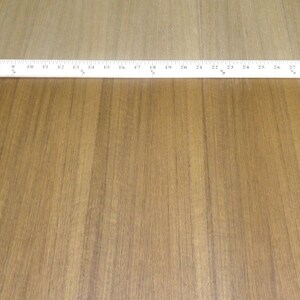 Quartered Teak wood veneer 24&quot; x 48&quot; with peel stick PSA adhesive 1/40&quot; A grade