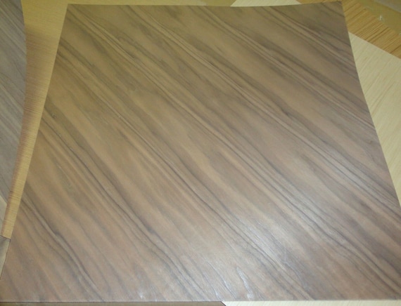 Walnut Diagonal Grain Wood Veneer Sheet 24 X 24 on Paper Backer 1