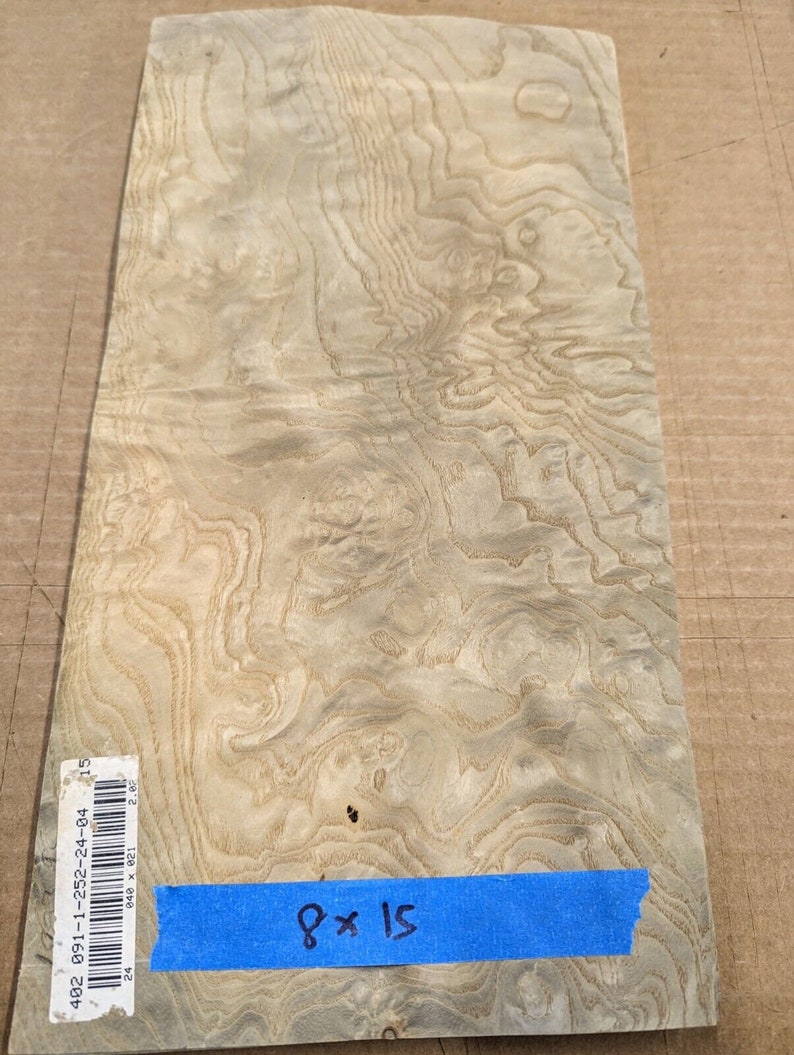 White Ash Burl Wood Veneer 8 X 15 Raw No Backing Etsy