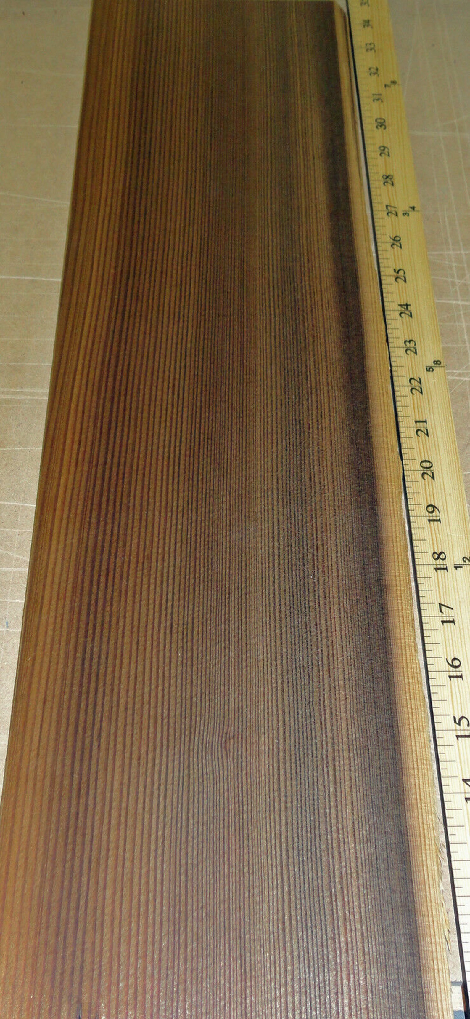 Fumed Larch Wood Veneer 6 X 23 Raw No Backing Etsy