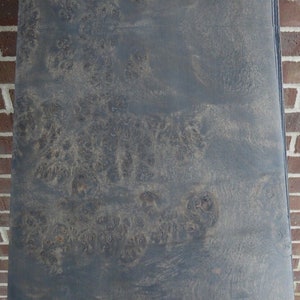 Mappa Burl Gray prefinished wood veneer panel 11&quot; x 39&quot; on 1/2&quot; MDF fiberboard