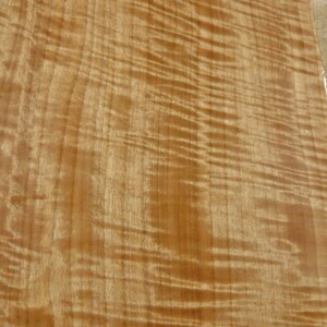 Figured Anigre wood veneer 8&quot; x 15&quot; raw no backing 1/42&quot; thickness &quot;AA&quot; grade