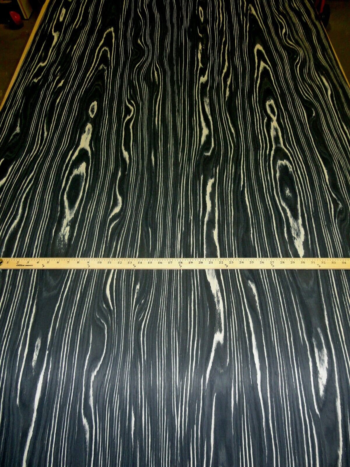 Black and White Ebony composite wood veneer 48 x Etsy