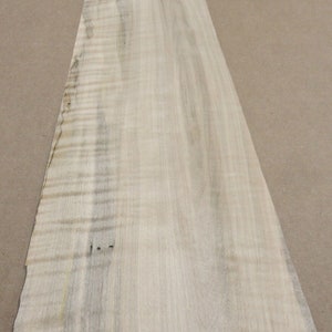 Maple Spalted Ambrosia Wormy Figured wood veneer 8&quot; x 42&quot; no back 1/42&quot; thick