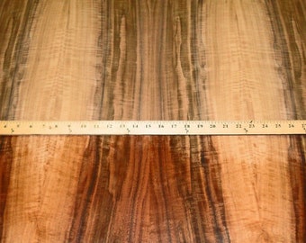 Walnut Claro Circassian Figured wood veneer 8" x 71" raw no backing 1/42" thick 