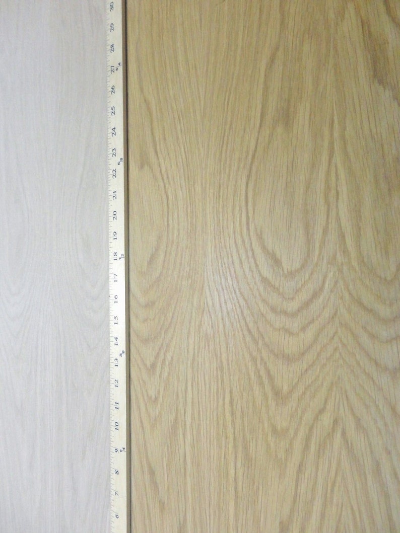 White Oak Wood Veneer Sheet 24 X 48 With Paper Etsy