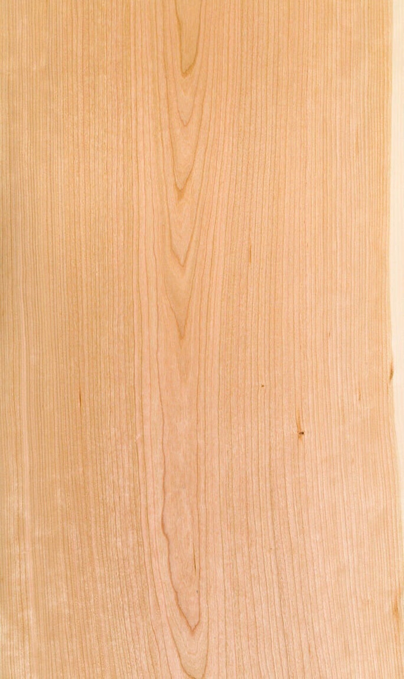 Cherry wood veneer 15 x 45 raw no backing 1/42 thickness A grade quality image 1