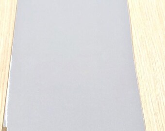 Gray Light High Gloss polyester 6" x 27" paper backer nonglued 1/50" thickness