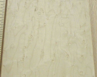 Birdseye Maple wood veneer 15" x 9" raw no backing 1/42" thickness A grade