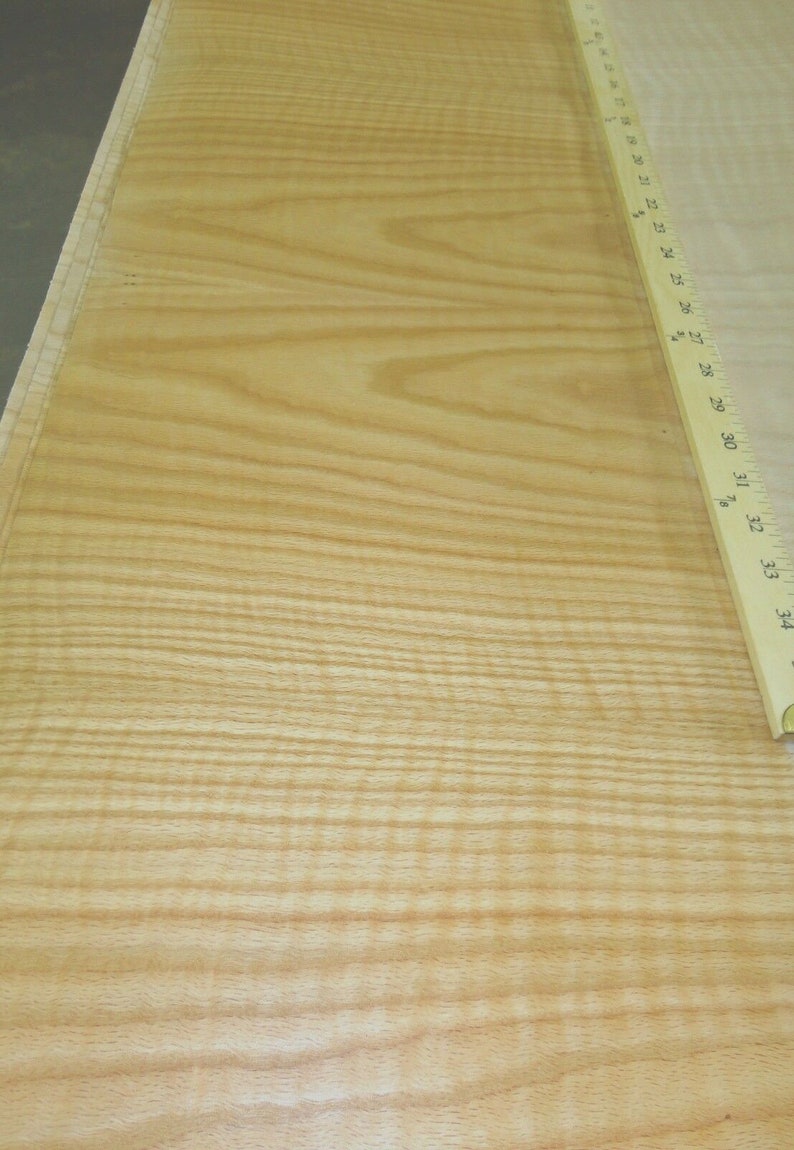 Red Oak Figured Tiger Flame Wood Veneer Sheet 24 X Etsy