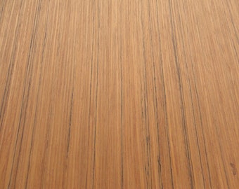 Teak composite wood veneer sheet 12&quot; x 12&quot; with paper backer 1/40&quot; thick 760