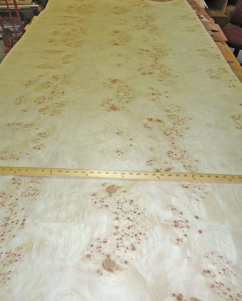 Mappa Burl Wood Veneer Sheet 24 X 48 With Paper Etsy